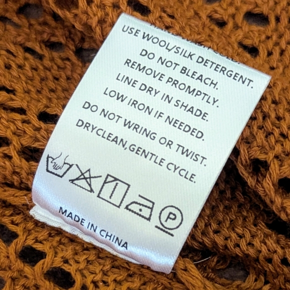 New Orange Sleeveless Knit Sweater Vest With Ties - Picture 8 of 13